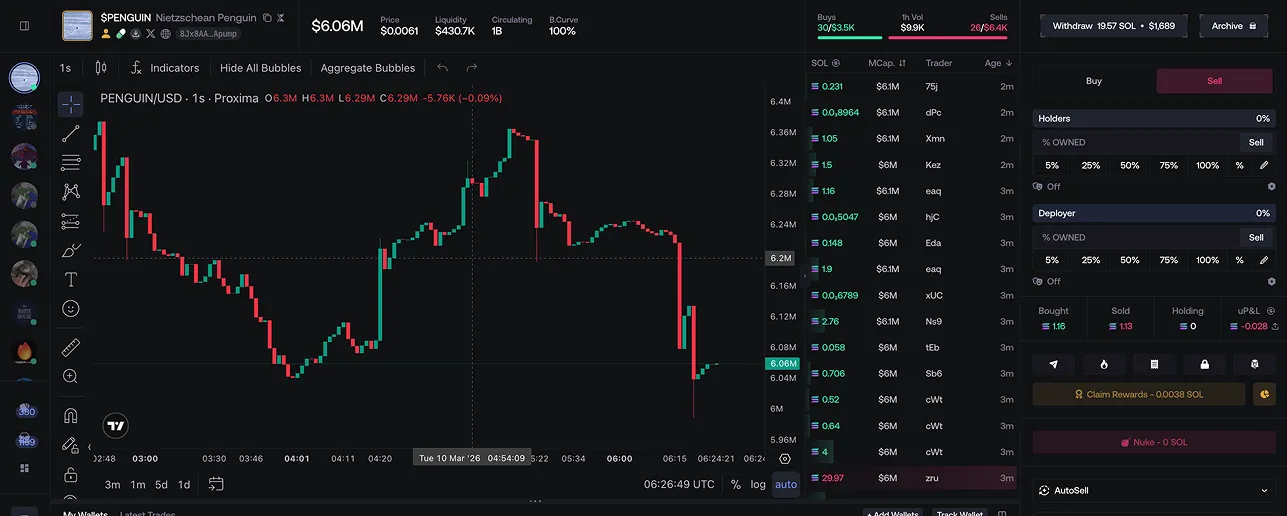 Proxima wallet operations interface